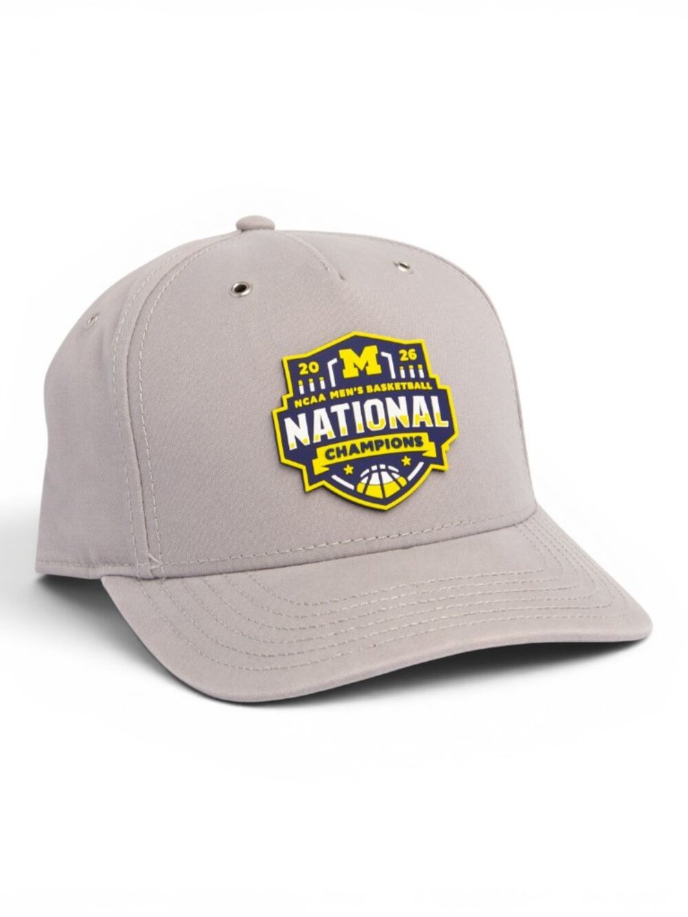 Michigan Wolverines 2026 Basketball National Champions 3D Snapback Canvas Hat